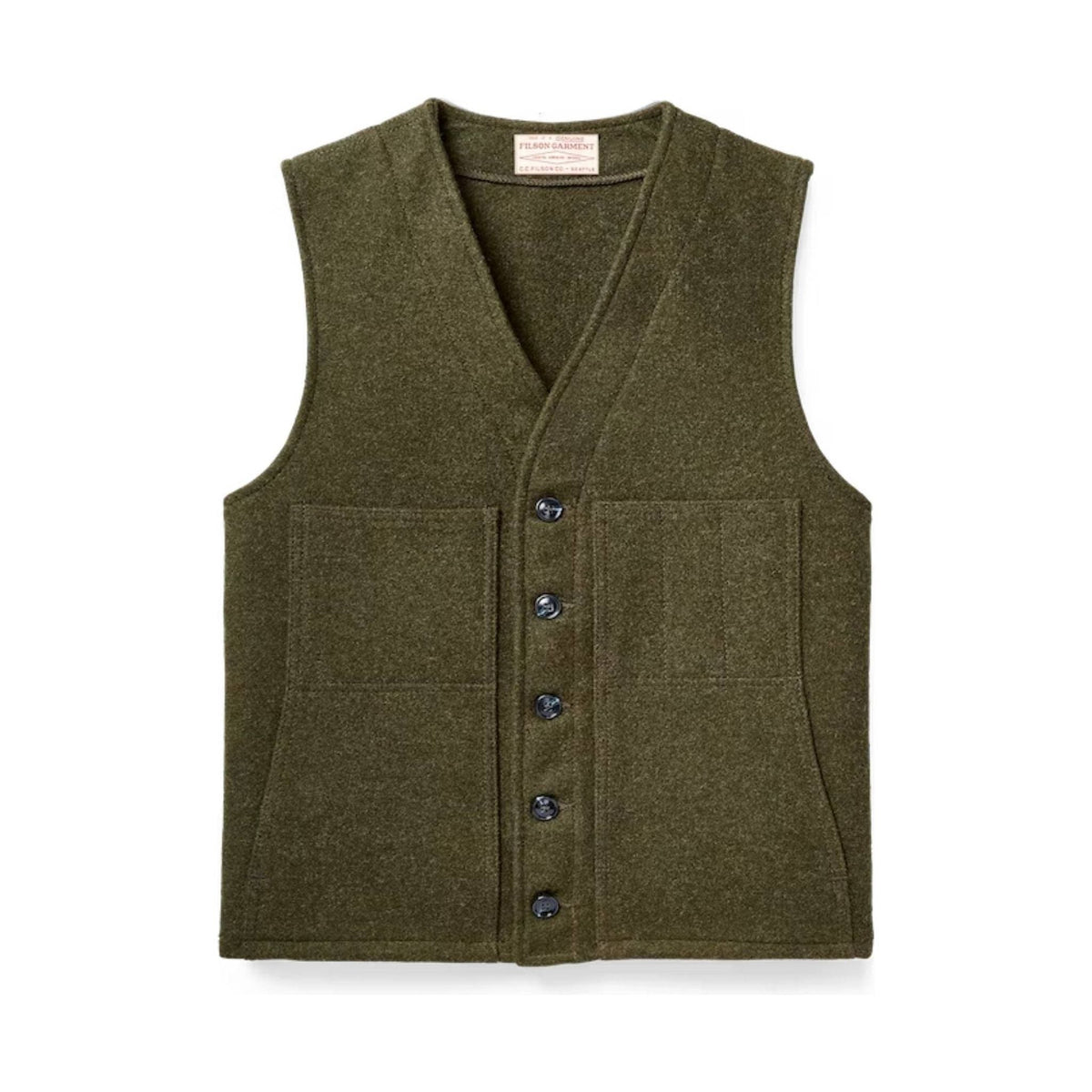 Filson Men’s Mackinaw Wool Vest – Forest Green