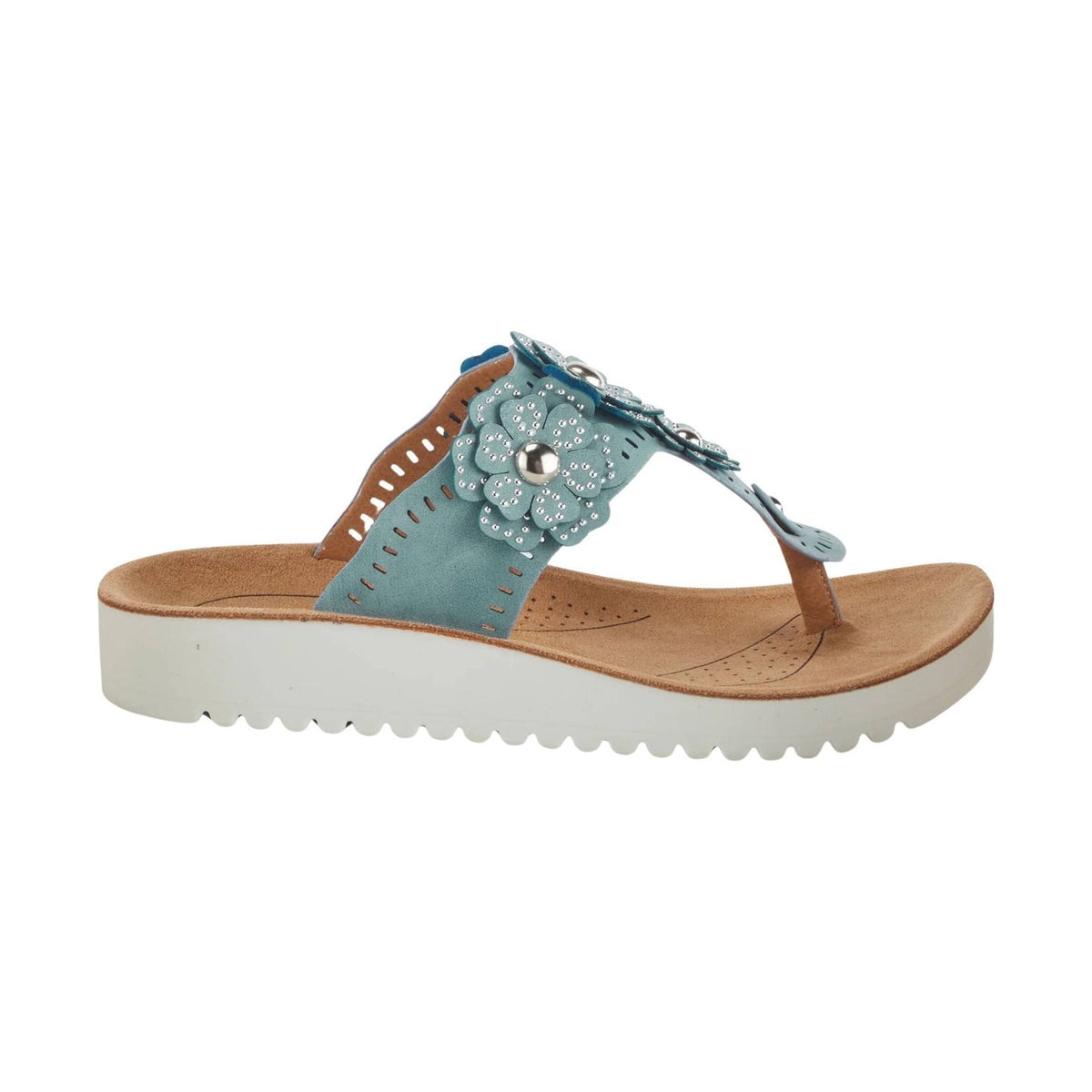 Flexus Women’s Bayview Thong Sandals – Sky Blue