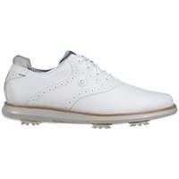 Ladies FootJoy FJ Traditions Golf Shoe in White / White / Gray