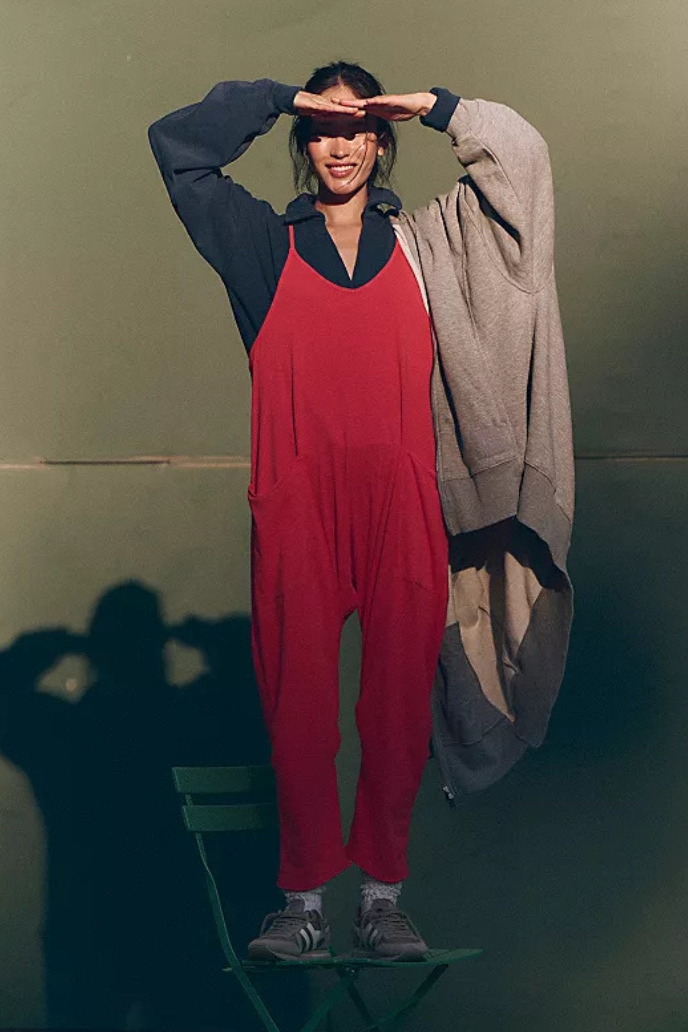 Free People: Hot Shot Onesie in Winterberry