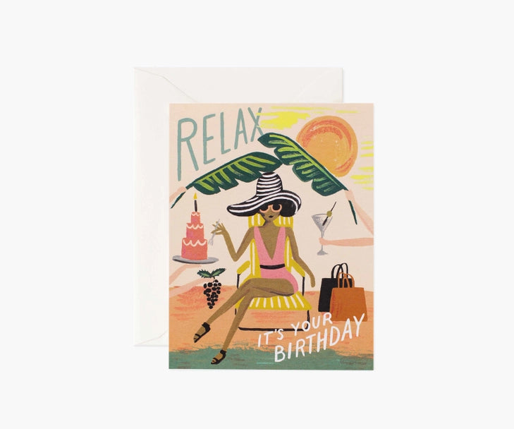 Rifle Paper Co. – Birthday Card – Relax