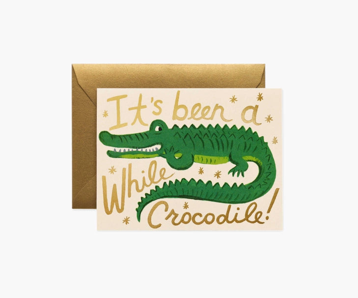 Rifle Paper Co. – Card – Been Awhile Crocodile