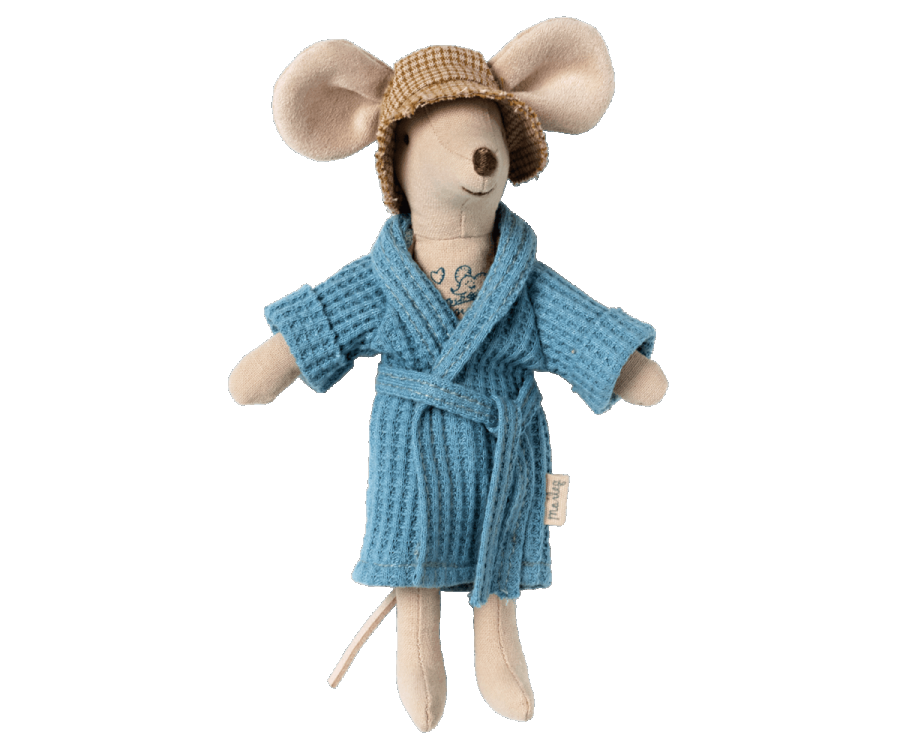 Maileg – Bathrobe, Dusty Blue