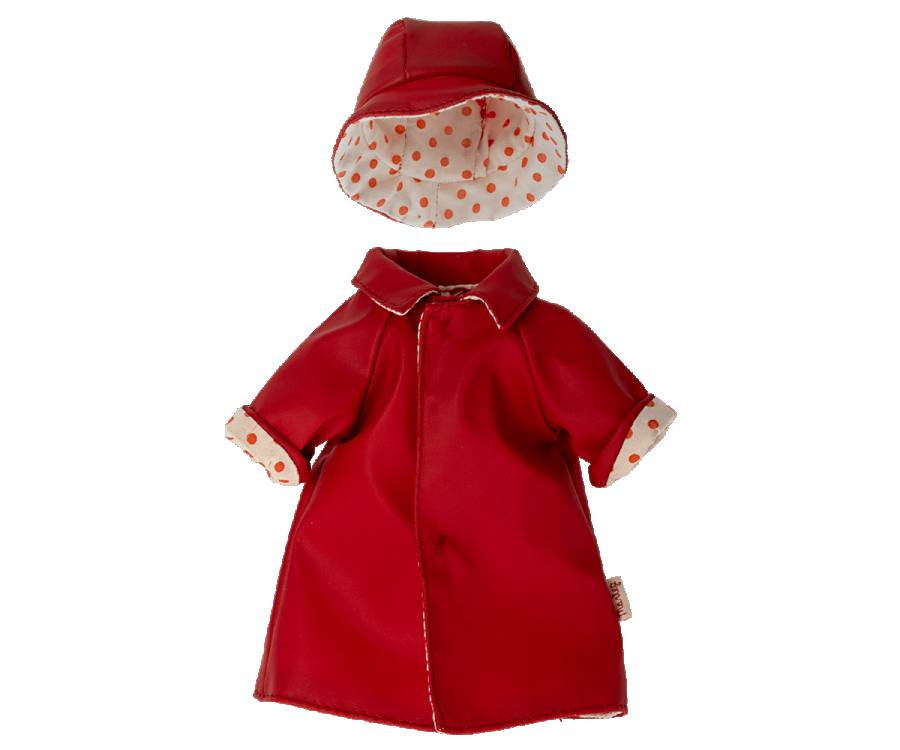 Maileg – Raincoat w. Hat – Teddy Mum