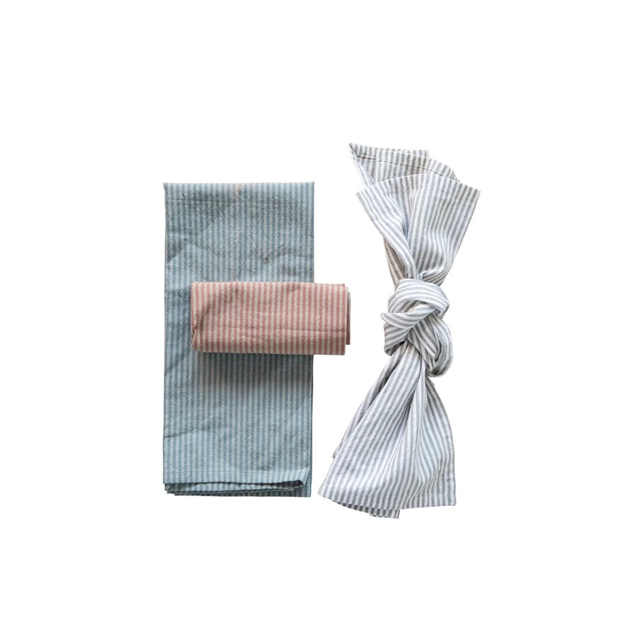 Woven Cotton Striped Tea Towels