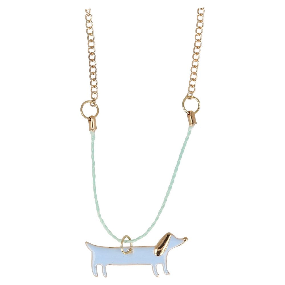 Meri Meri – Enamel Sausage Dog Necklace