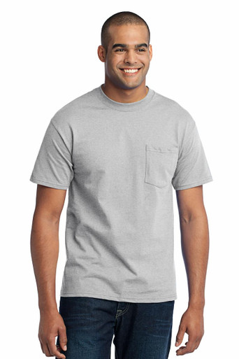 Port & Company PC55PT Tall Core Blend Pocket Tee