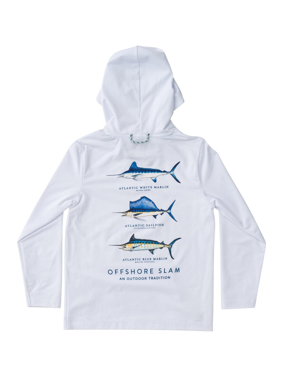 Pro Performance Hoodie- Blue Fish