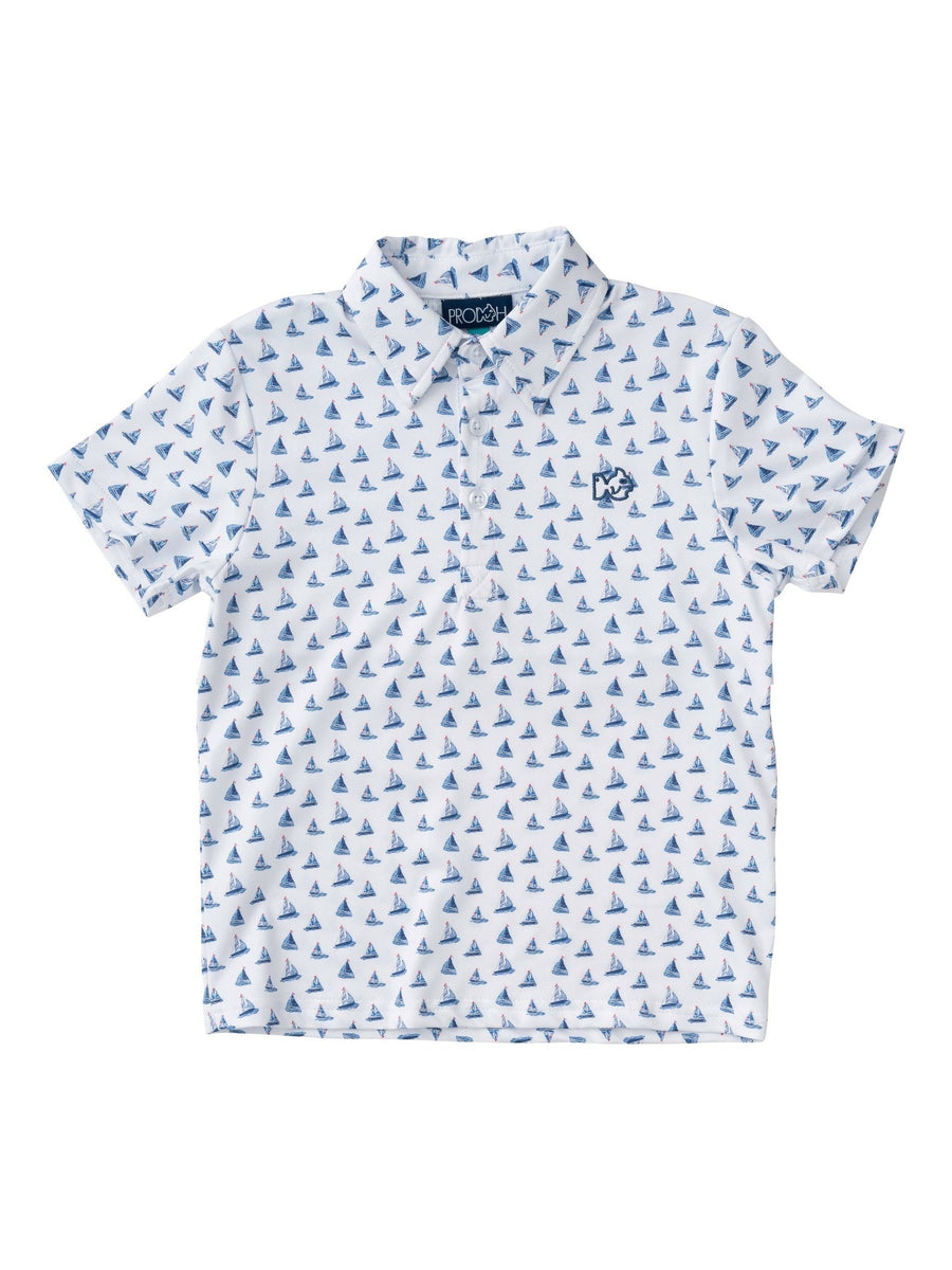 Pro Performance Polo – Sailboat Print