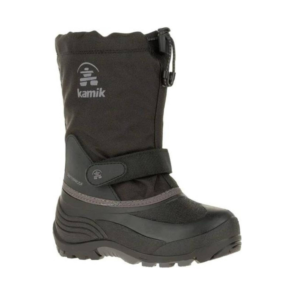 Kamik Kids’ Waterbug 5 Winter Boot – Black/Charcoal