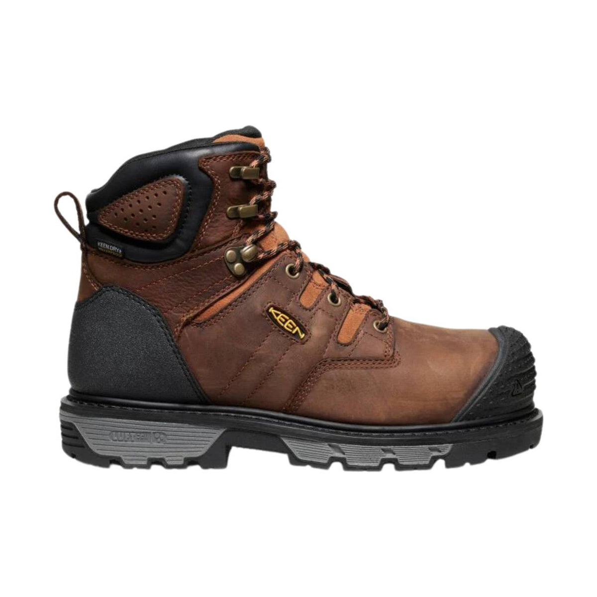 KEEN Utility Men’s Camden Waterproof 6 Inch Carbon Fiber Toe Work Boot – Brown