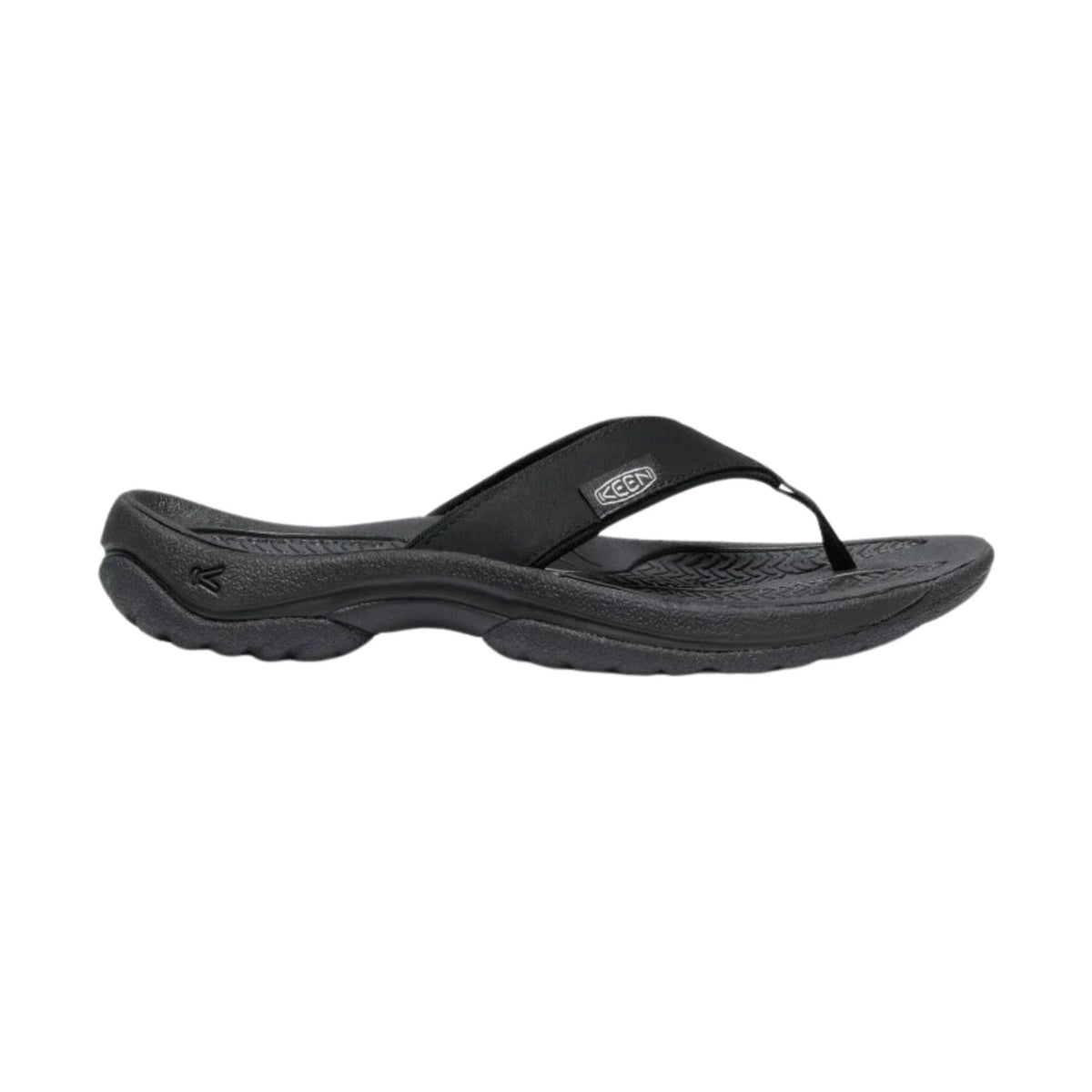 KEEN Women’s Kona Leather Flip Flop – Black/Vapor