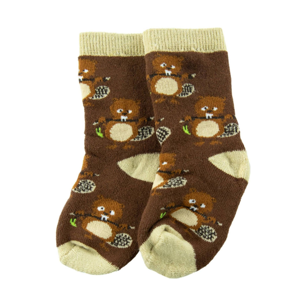 Lazy One Boys’ Infant Teething Sock – Brown