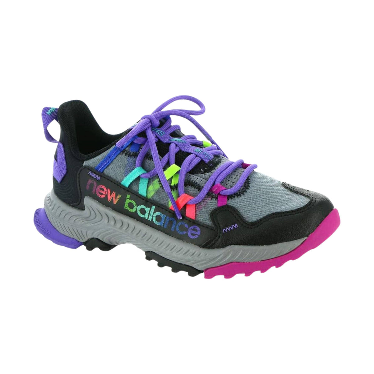 New Balance Kids’ Shando Trail Running Shoes – Black/Multi Colored – ONLINE STORE CREDIT/EXCHANGE ONLY