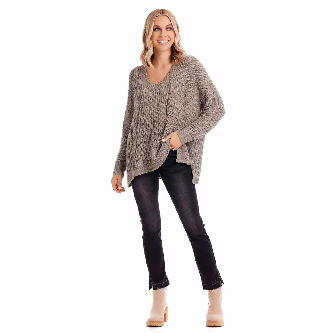 Mud Pie Oscar V-Neck Sweater