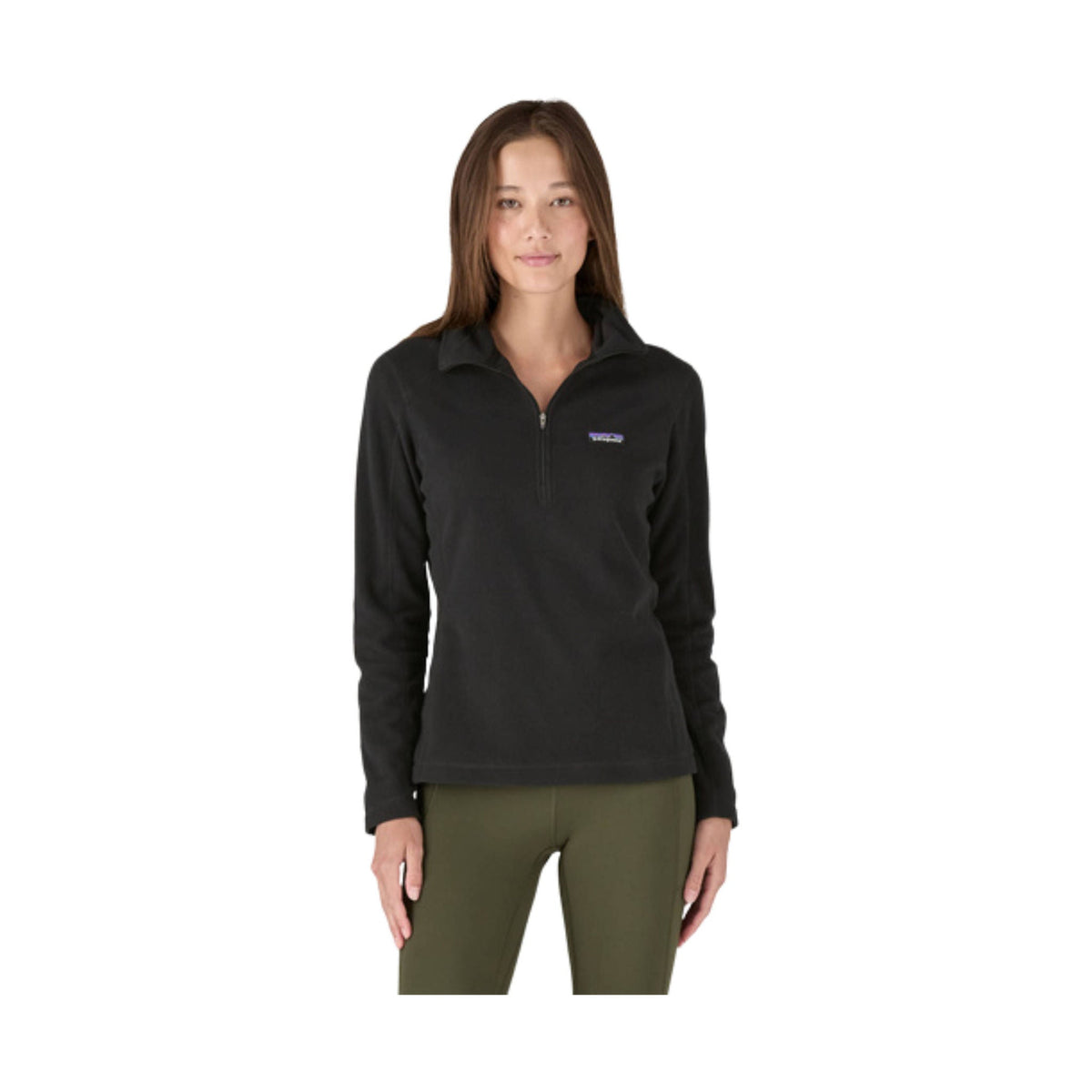 Patagonia Women’s Micro D Quarter Zip Fleece – Black