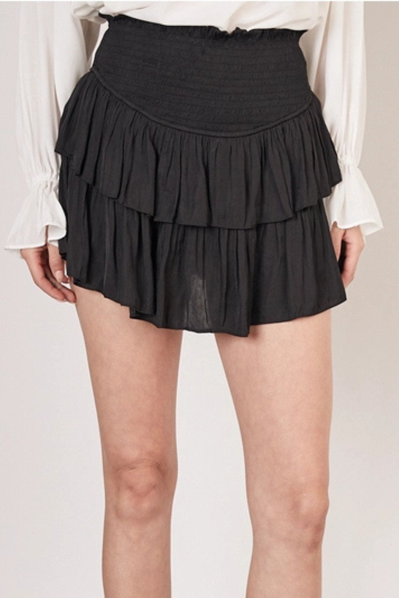 Ruffle Skirt in Black