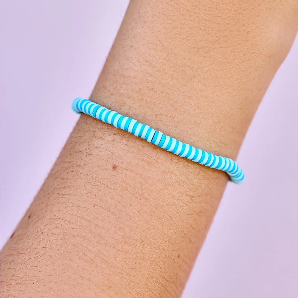 Seascape Stretch Bracelet in Canal Blues