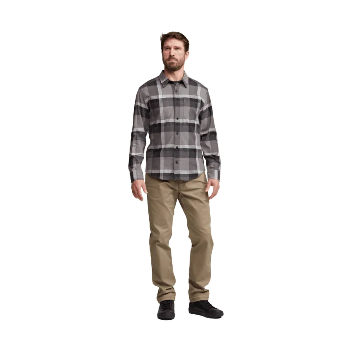 Sitka Men’s Ashland Lightweight Flannel Shirt – Woodsmoke Fall Plaid