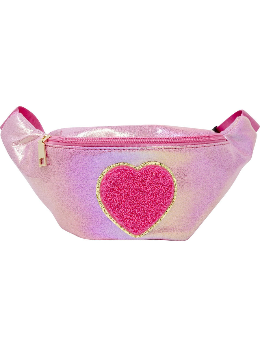 Shiny Heart Patch Sling Bag