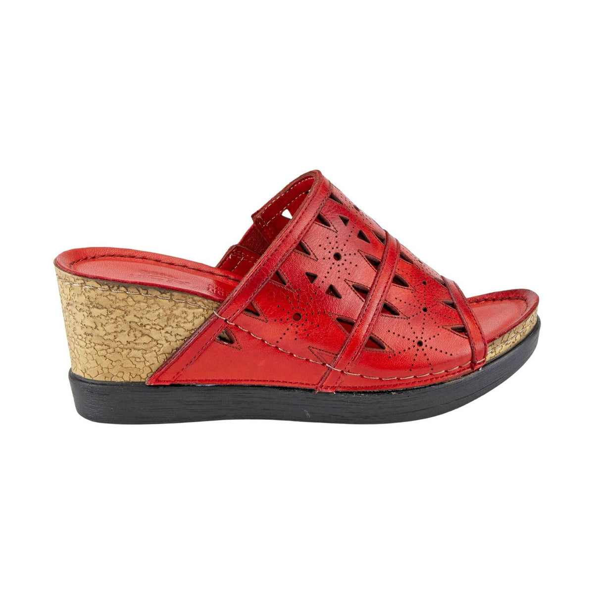 Spring Step Women’s Fusawedge Sandals – Red