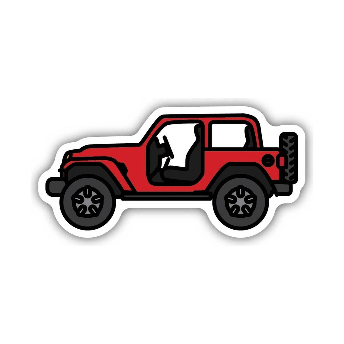 Sticker Northwest Jeep Side View