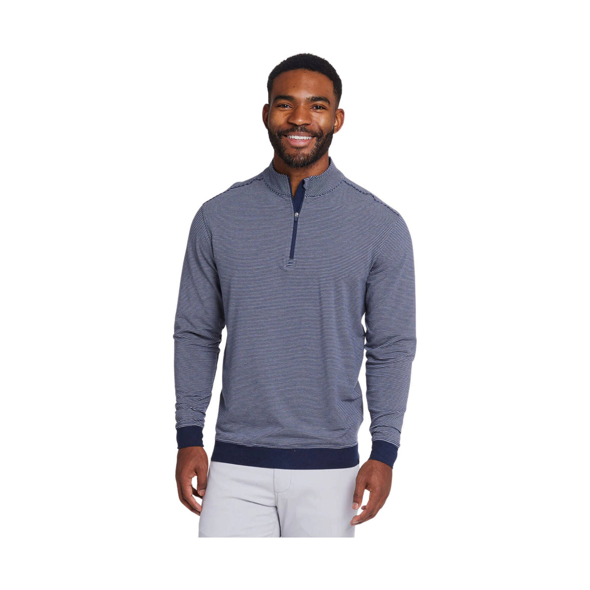 Tasc Men’s Cloud French Terry Quarter Zip – Classic Navy/Alloy – ONLINE STORE CREDIT/EXCHANGE ONLY