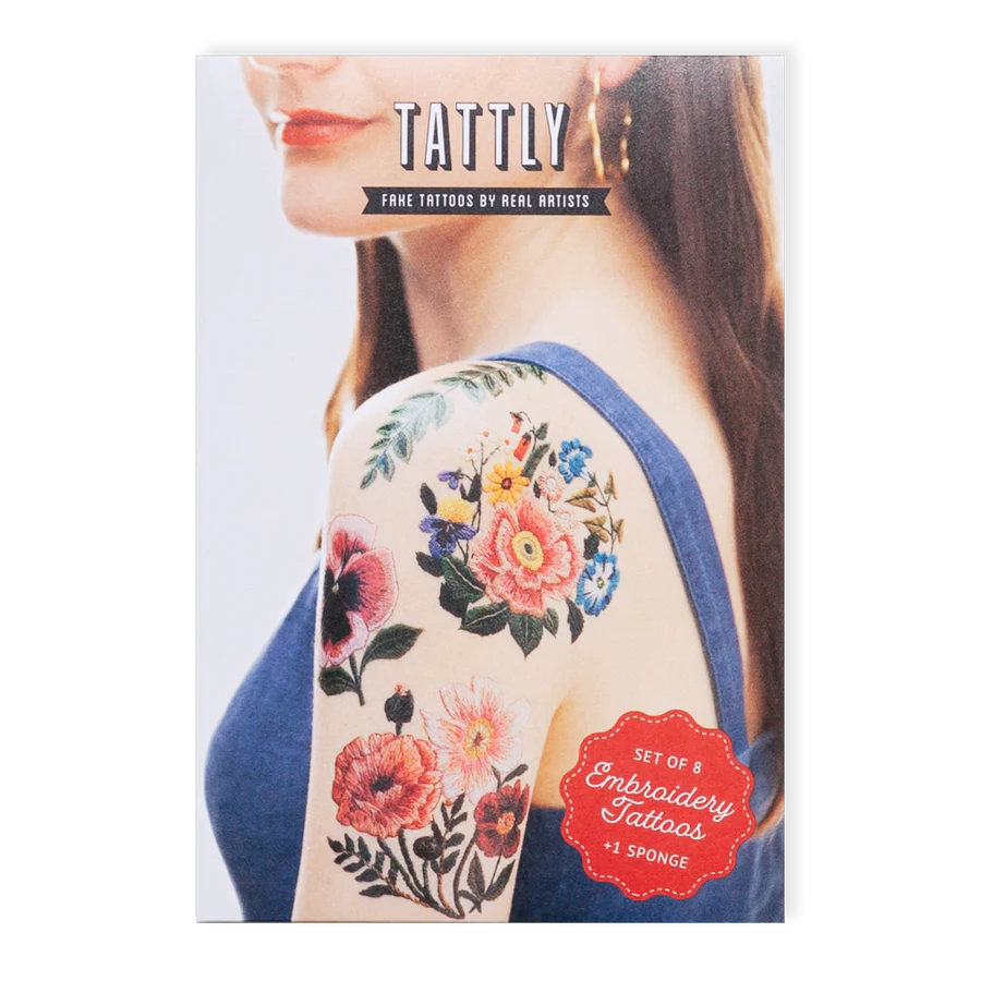 Tattly – Embroidery Tattoo Set