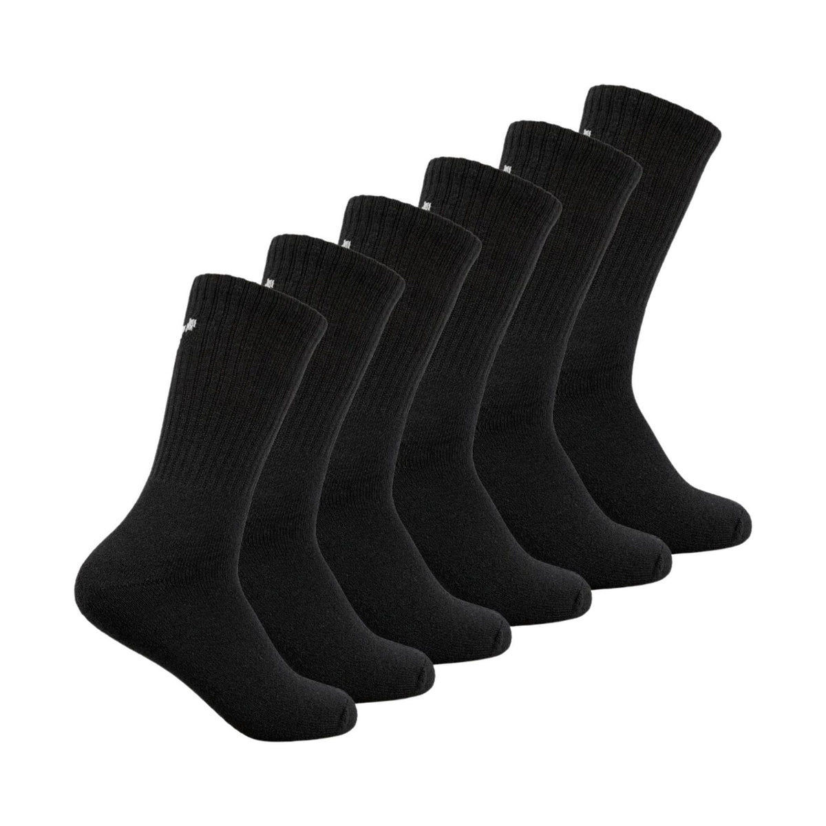 Terramar Work And Sport 6 Pack Socks – Black