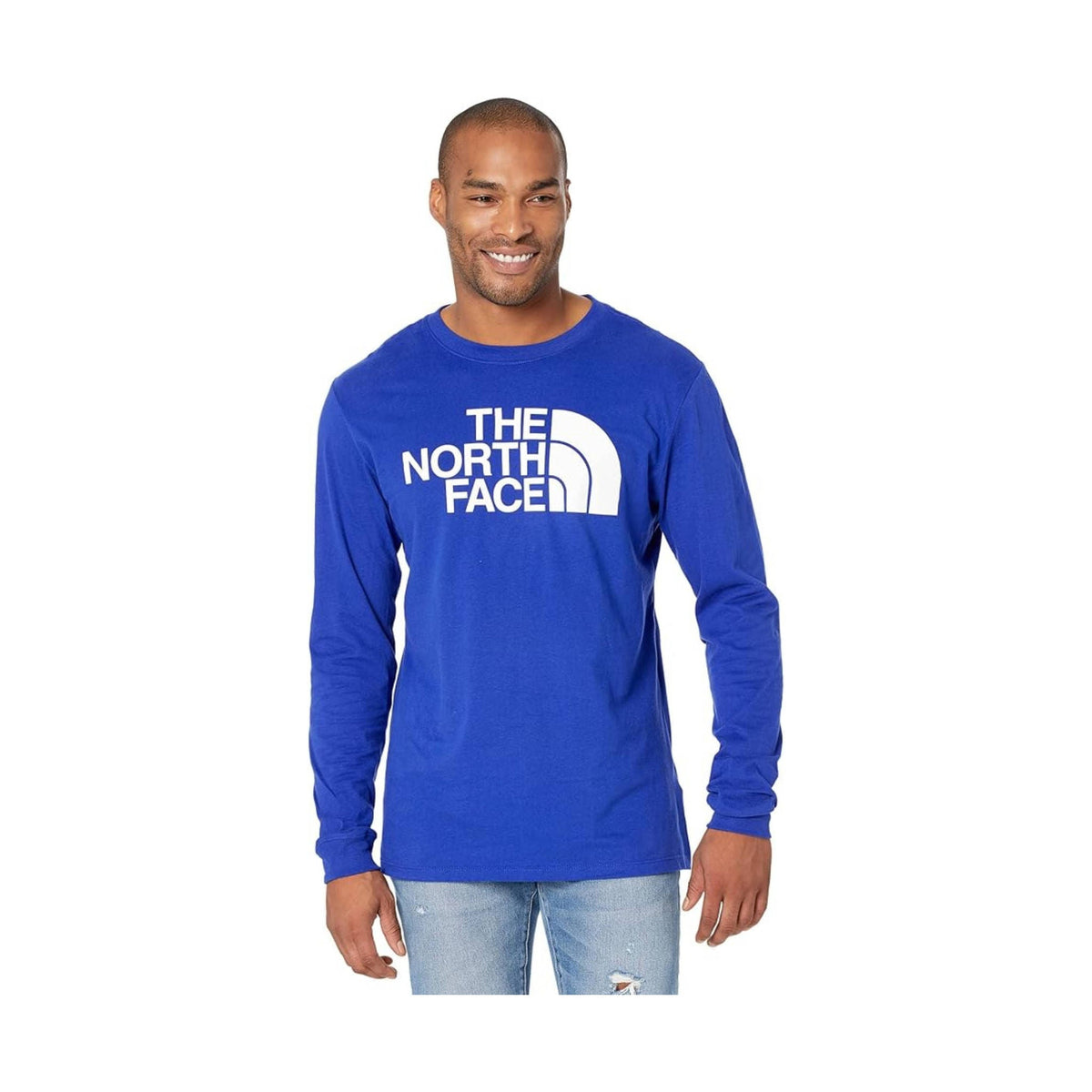 The North Face Men’s Long Sleeve Half Dome Tee – Lapis Blue/TNF White – ONLINE STORE CREDIT/EXCHANGE ONLY