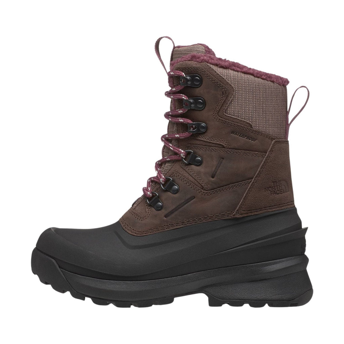 The North Face Women’s Chilkat V 400 Waterproof Winter Boots – Deep Taupe/TNF Black