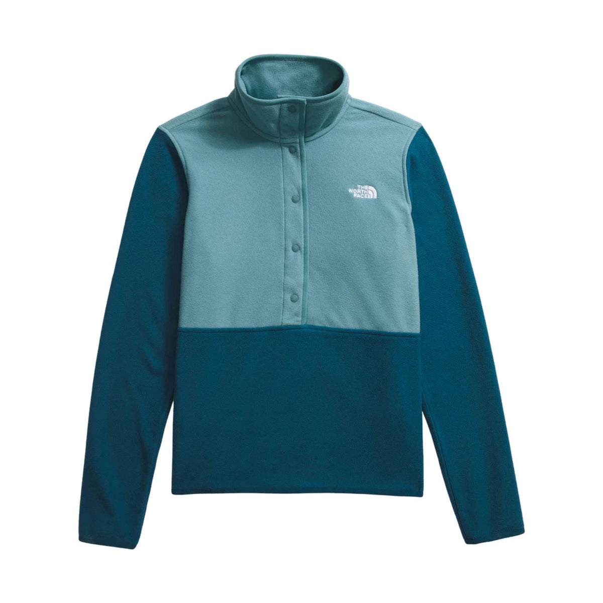 The North Face Women’s Glacier Fleece Half Snap Fleece – Midnight Petrol/Algae Blue – ONLINE STORE CREDIT/EXCHANGE ONLY