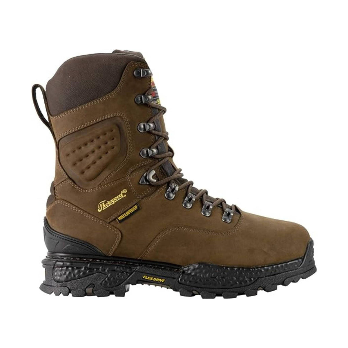 Thorogood Men’s Infinity FD 9 Inch Insulated Waterproof Soft Toe Work Boot – Brown/Black/Yellow