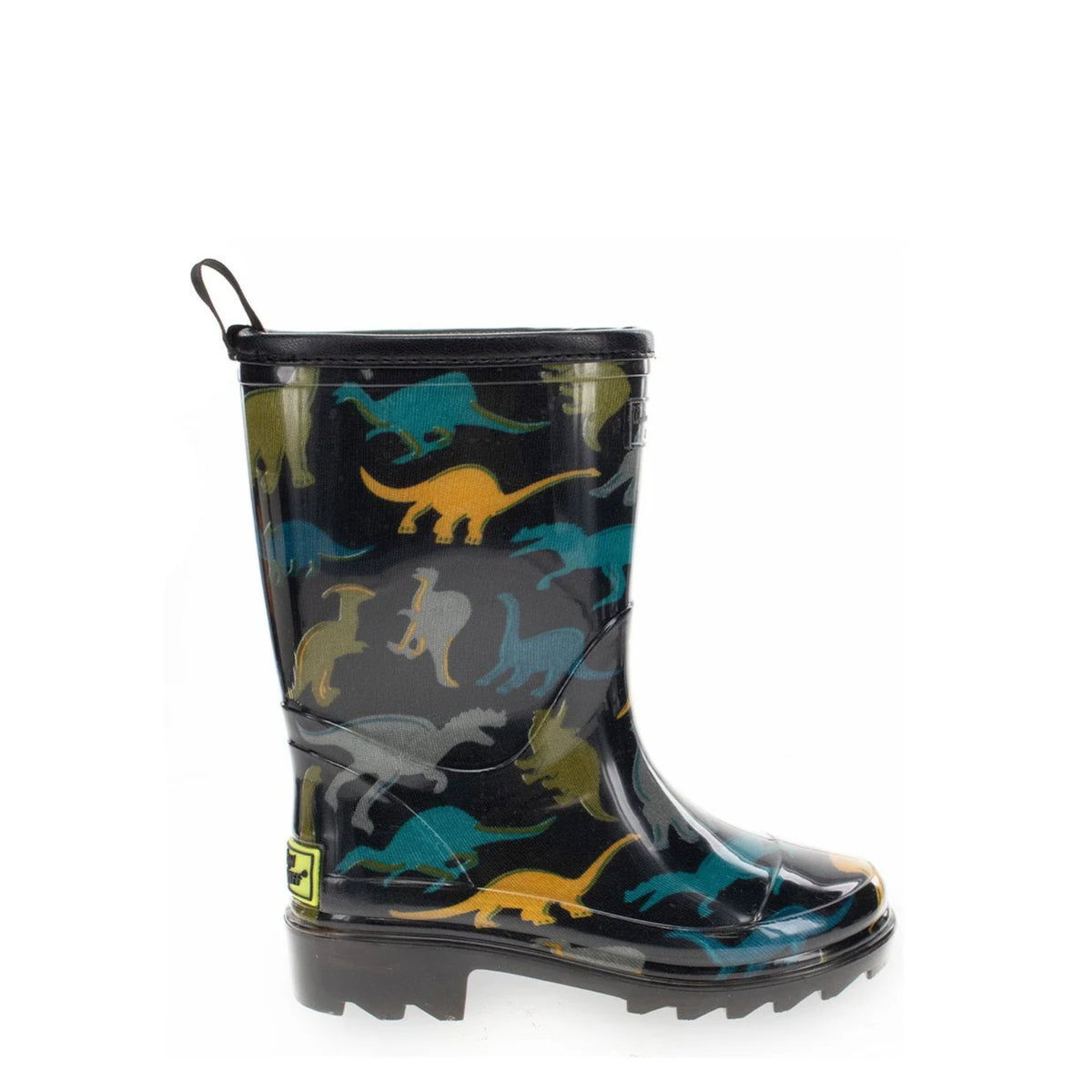 Western Chief Kids’ Dino Dimension Faux Fur Rain Boots – Black FINAL SALE