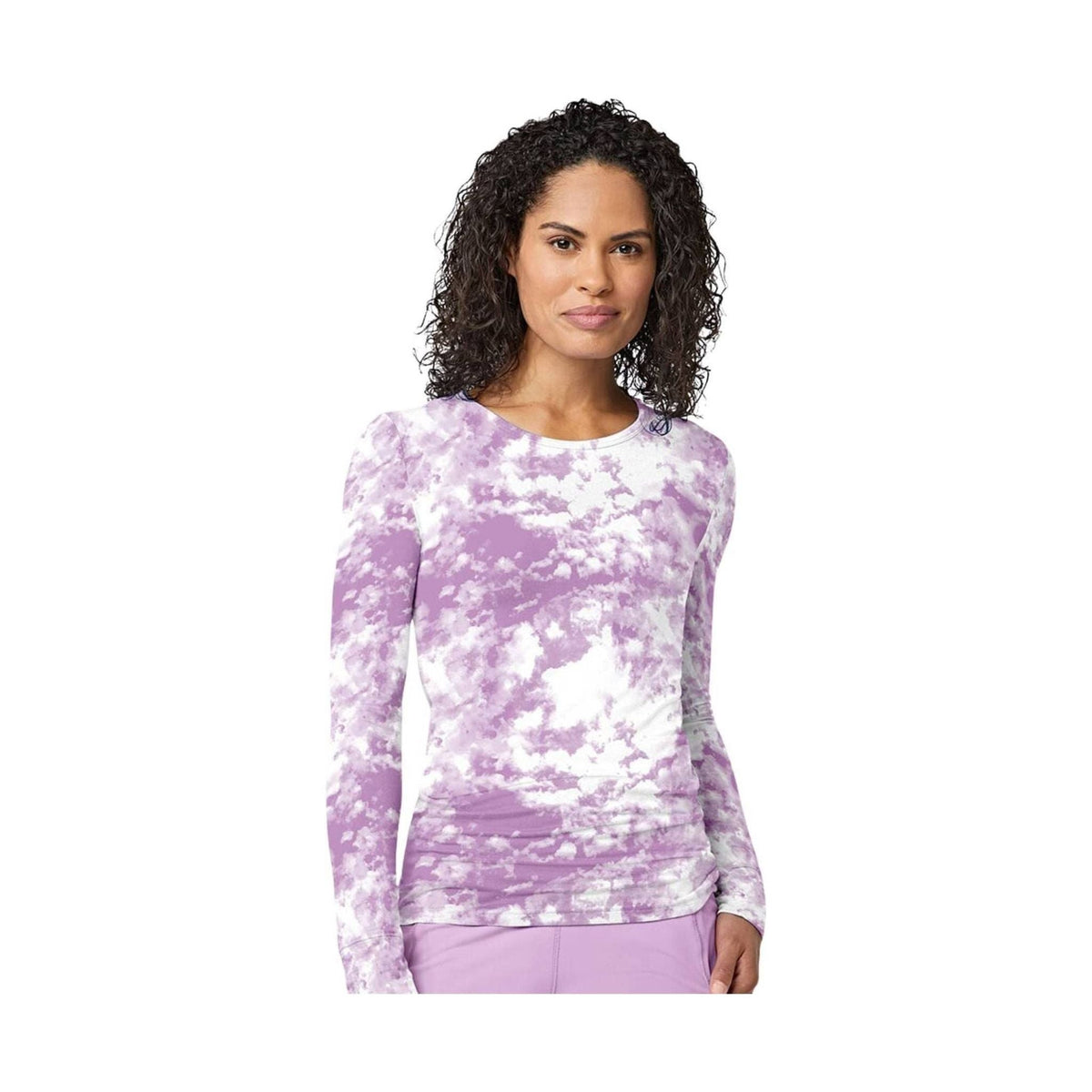 Wonder Wink Women’s All Over Print Silky Scrub Tee – Violet Sky – ONLINE STORE CREDIT/EXCHANGE ONLY