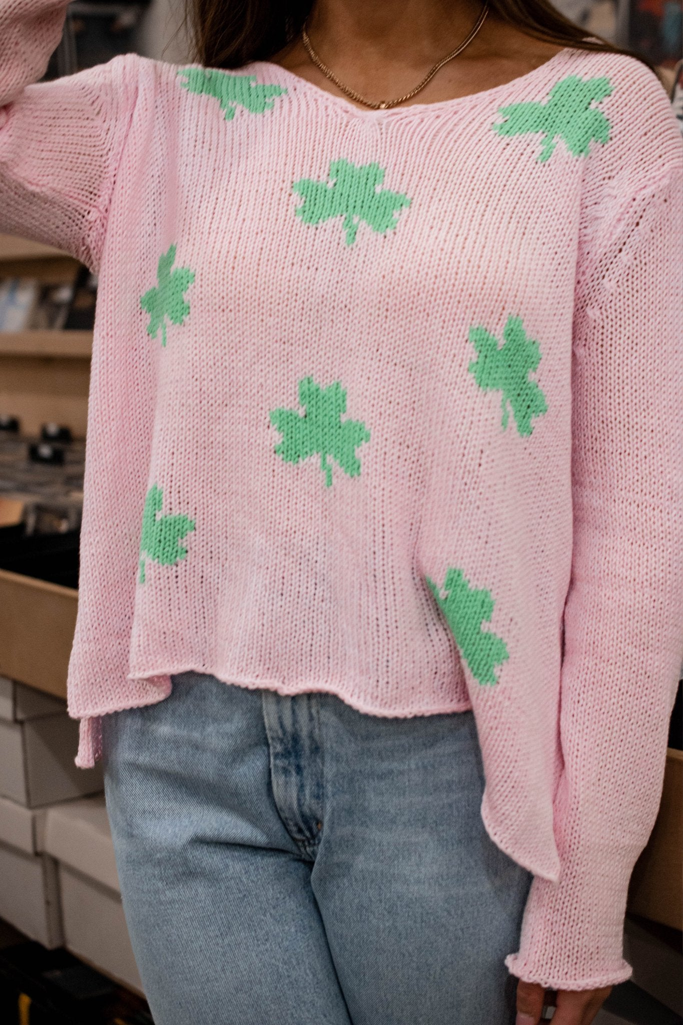 Wooden Ships: Mini Shamrock V Sweater